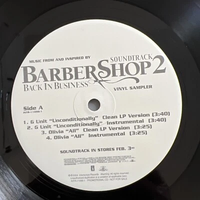 Barbershop 2 Soundtrack Vinyl Sampler vinyl 12" 2004 Interscope INTR-11098-1 - Image 1 of 4