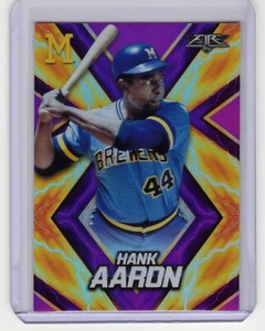 HANK AARON 2017 TOPPS FIRE MLB MAGENTA KARTE SERIE #'D 2/25 BRAUER MUTIGES SCHÖN - Bild 1 von 2