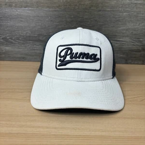 Puma Hat Cap Strap Back White Gray Golf Athletic Dry Cell Adjustable Mens - Picture 1 of 10