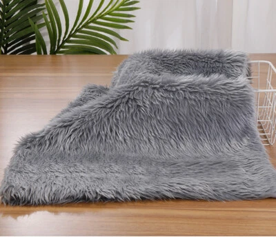 Tecido de pele sintética fofo cabelo longo peludo display fundo artesanato 25 50 cm - Imagem 1 de 4