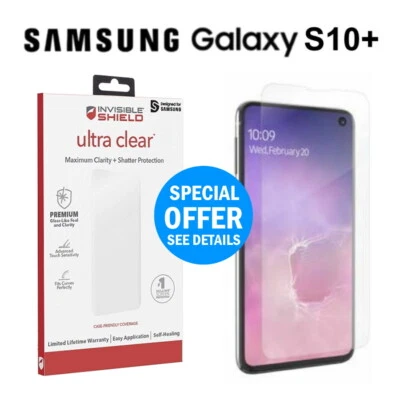 Zagg S10 Plus Ultra Clear Curved Screen Protector for Samsung Galaxy S10+ - Image 1 of 4