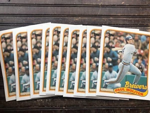 VINTAGE Paul Molitor Milwaukee Brewers 1989 Topps LOT X 10 Ordner 9,5" x 11,75" - Bild 1 von 4