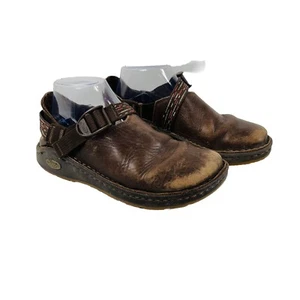 Chaco Brown Leather Pedshed Slip On Loafers Shoes Women’s Size 7 - Picture 1 of 12