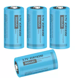 4x ICR18350 3.7V 900mAh Li-ion Rechargeable Batteries 500+Cycles for transponder - Picture 1 of 5