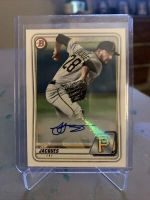 2020 BOWMAN PROSPECT AUTOGRAPH PA-JJ JOE JACQUES Pittsburgh Pirates - Image 1 of 2