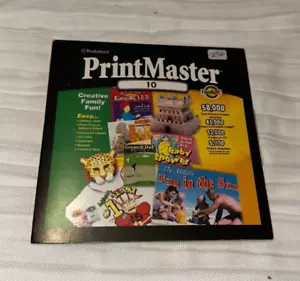 Vintage 2001 Broderbund Print Master 10 Publishing Suite CD-ROM - Picture 1 of 4