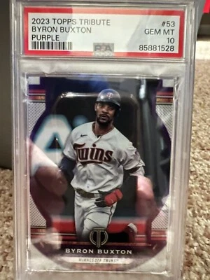 2023 TOPPS TRIBUTE BYRON BUXTON PURPLE #53 - Image 1 of 2