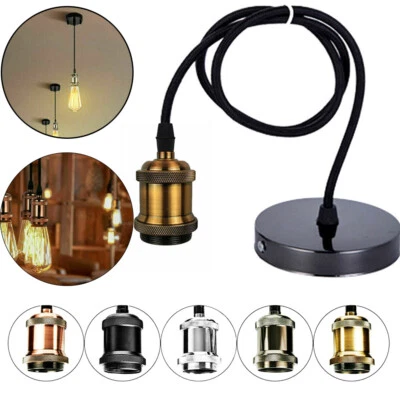Pendant Light Kit E27 Lamp holder Pendant Light Cord Adjustable Ceiling Lighting - Image 1 of 4