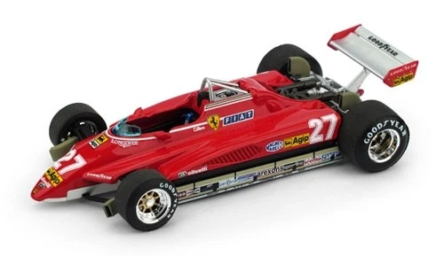 FERRARI 126C2 TURBO GP del BRASILE 1982 G.VILLENEUVE Brumm R593 - Immagine 1 di 1