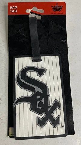 Chicago White Sox Luggage Travel Bag ID Soft Rubber Tag - Brand New Cover