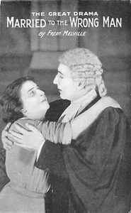 POSTKARTE THEATER VERHEIRATET MIT DEM FALSCHEN MANN FRED MELVILLE - Bild 1 von 1