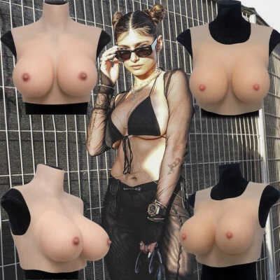 B-G Cup Realistic Silicone Breast Forms Breast Plate Fake Boobs For Crossdresser - Image 1 of 4