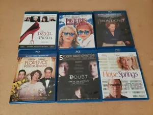 Lot Of 6 Meryl Streep Blu Rays Florence Foster Jenkins Doubt Hope Springs Prada - Picture 1 of 14