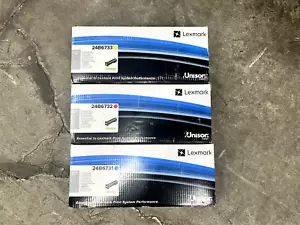 Juego de 3 cartuchos de tóner originales Lexmark 24B6731 24B6732 24B6733 CMY - Imagen 1 de 1