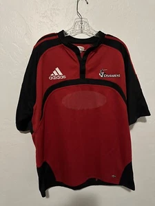 Vintage New Zealand Crusaders Adidas Rugby Jersey FORD Adult Large Red - Picture 1 of 5