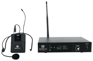 Rockville RWM60U UHF Headset & Guitar Microphone System For Church Sound Systems - Picture 1 of 8