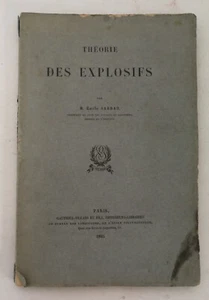 SARRAU Emile, Théorie des explosifs, (Gauthier-Villars, 1895) - Picture 1 of 7
