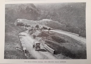 Clipping Ritaglio Foto del 1914 Strada Sicula sul circuito delle Madonie - Picture 1 of 1