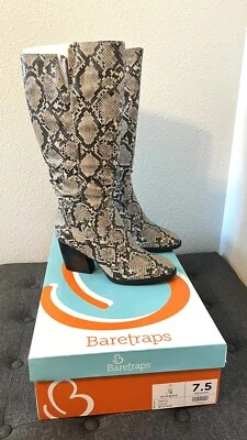 **¡CALIENTE!!** Botas para mujer Baretraps LILLY serpiente natural NUEVAS con caja - talla 7,5 Foto 1 de 4