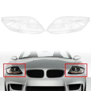 Headlight Headlamp Transparent Lens Cover Replacement Pair For BMW Z4 E85 03-08 - Bild 1 von 11