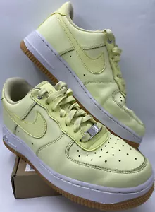 Nike Air Force 1 Leather 2019 Chartreuse Yellow 7.5M Sneakers Low Top Nike AF1 - Picture 1 of 12