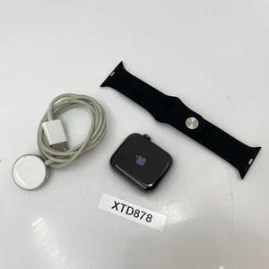 Apple Watch Series 6 44mm Stainless Steel Graphite (Unlocked) A2294 - Good Cond. - Picture 1 of 5