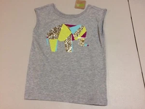 NWT Crazy 8 Elephant Tee Shirt Top Girls SZ XS4, 5-6, XL14 - Picture 1 of 1