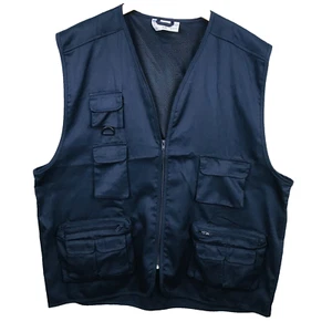 Sotto Zero Gilet Chasse Homme 2XL Bleu Multi-Poches Zippé Doublure Mesh Travail - Imagen 1 de 7