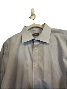 Michael Kors Oberhemd Herren 17 1/2 34/35 blau-weiß gestreift - Bild 1 von 11