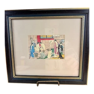 Torii Kiyonaga Japanese Woodblock Bath House Women - Picture 1 of 8