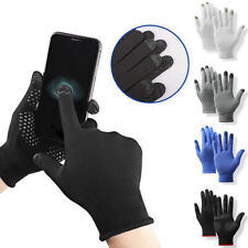 Men Thin Knitting Gloves Non-Slip Women Touch Screen Breathable Cycling Mittens