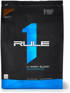 Rule1 R1 Whey Blend 140 Servings, Chocolate Fudge, 4.5 Kilograms - Picture 1 of 12