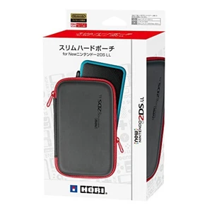 Hori Slim Hard Pouch Black & Red for New Nintendo 2DS LL XL F/S w/Tracking# NEW - Picture 1 of 4
