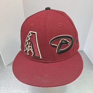 Gorra ajustada Arizona Diamondbacks 59FIFTY talla 7 5/8 granate New Era MLB béisbol - Imagen 1 de 6
