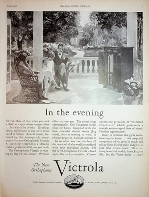 Anuncio grabadora vintage original de 1926: Ft. The New Orthophonic Victrola #Victor Foto 1 de 2