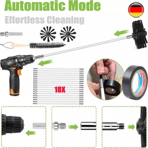 24 Stk Kaminbürste Ofenrohrbürste-Reinigungsset Kaminbesen Schornsteinbesen Kit - Bild 1 von 15