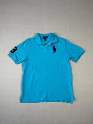 Polo Ralph Lauren Polo Shirt Youth XL Blue Big Pony Short Sleeve Preppy - Image 1 of 4