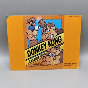 Donkey Kong Classics NES Manual Only