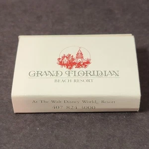 Vintage unbenutztes Holz Streichholz Streichholzheft Disney Grand Floridian Beach Resort PA - Bild 1 von 5