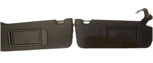 11-18 BMW F25 X3 F26 X4 Right And Left Sun Visor Black Vinyl Mirror Set OEM - Picture 1 of 7