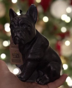 French Bulldog Candle Black, New - Picture 1 of 4
