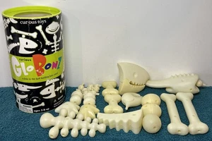 Vintage 1999 Glo Bonz Skeleton Building Set Curious Toys Bones Glow in Dark - Bild 1 von 13