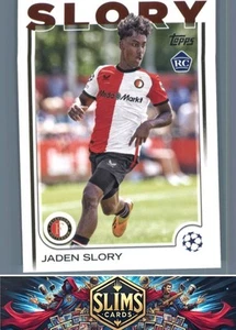 2024-25 Topps UEFA Club Competitions Feyenoord Jaden Slory #160 Rookie - Picture 1 of 2
