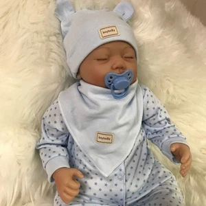 22" Lifelike Reborn Baby Dolls Newborn Boy Doll Vinyl Silicone Handmade Gifts UK - Picture 1 of 7