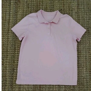 Lands End Girls Pink Short Sleeved Polo Size L - Picture 1 of 3