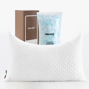 Cooling Pillow for Side Sleepers - Ergonomic Curved Design & Adjustable Shred... - Picture 1 of 8