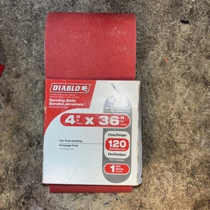 Cinturón de lijado Diablo 4 pulgadas W x 36 in. Grano fino L 120 - Imagen 1 de 1