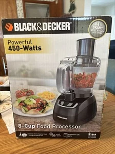 BLACK+DECKER 8-Cup Food Processor, Black, FP1600B - Picture 1 of 4