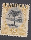 Post Road Company, Labuan, Scott #51, charnière comme neuf, N Bornéo surimprimée, 1894