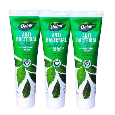Zahnpasta mit Neem, Dabur, ayurvedische Zahnpasta 3 Tuben á 100ml